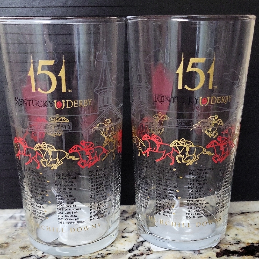 Kentucky Derby 151 Mint Julep Glasses